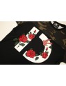 Roses and Camo Knit (Green and Black)