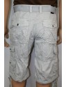 Belted Twill Cargo Shorts (Silver Grey)