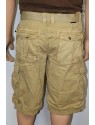 Belted Twill Cargo Shorts (Khaki)