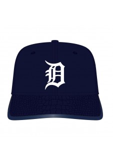 Detroit Tigers Logo Gator Visor Strapback (Midnight Navy)