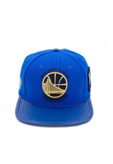 Golden State Warriors Team Logo Leather Strap Back with Pin